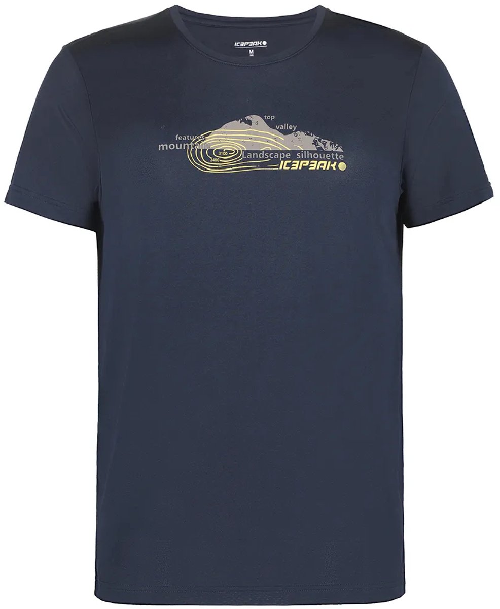 Icepeak Bearden T-shirt Met Korte Mouwen Man Blauw