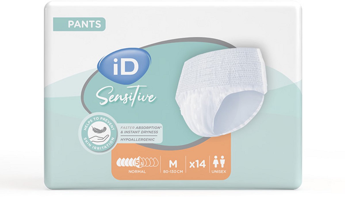 iD Sensitive Pants Normal Medium - 1 pak van 14 stuks
