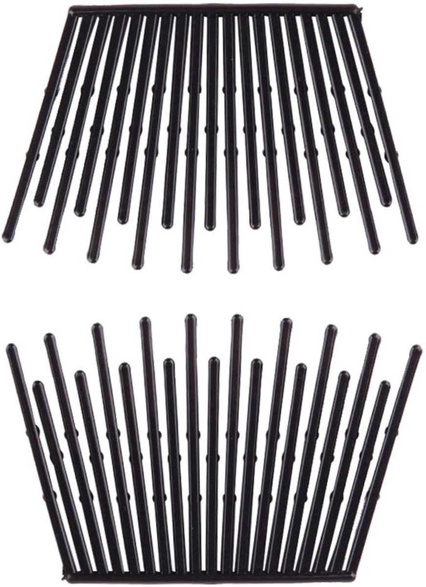 Haarclips Set - Kammen Klemmen - Haar Styling - Dubbelzijdig Ontwerp - 10x6.5cm - Zwart