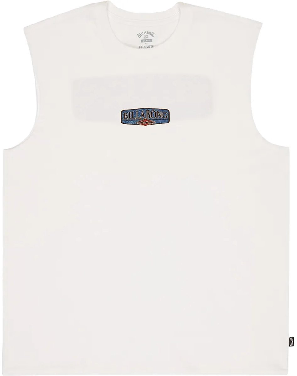 Billabong Burleigh Mouwloos T-shirt M Man Wit