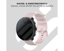 Strap-it Siliconen bandje 22mm - horlogebandje geschikt voor Samsung Galaxy Watch 3 45mm / Galaxy Watch 46mm / Gear S3 Classic & Frontier - Polar Vantage M / M2 / V3 / Grit X - Garmin Vivoactive 4 - roze