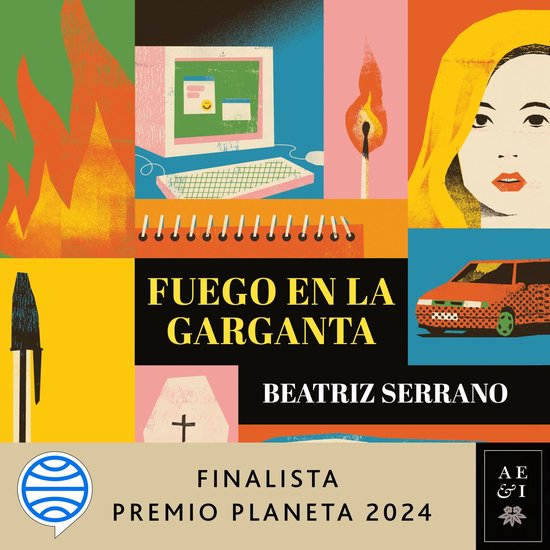 Fuego en la garganta - cover