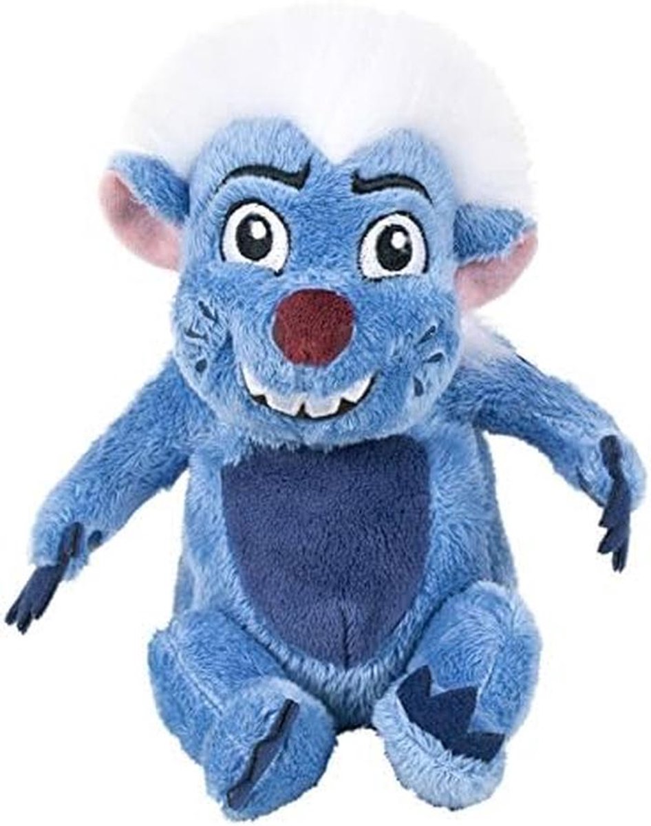 Pluche Leeuw - Knuffel Speelgoed - Kinderkamer Decoratie - Zacht Katoen Materiaal - 17 cm - Blauw