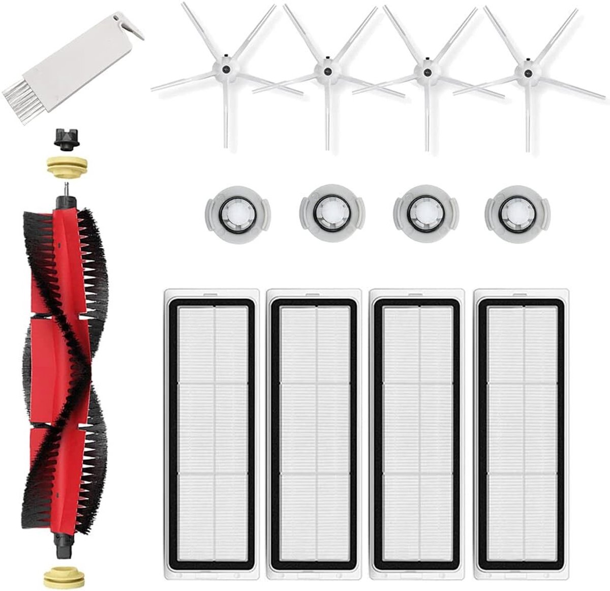 Set van 14 reserveonderdelen geschikt voor Xiaomi Roborock S5 Max, S6 Pure en S6 MaxV stofzuiger
