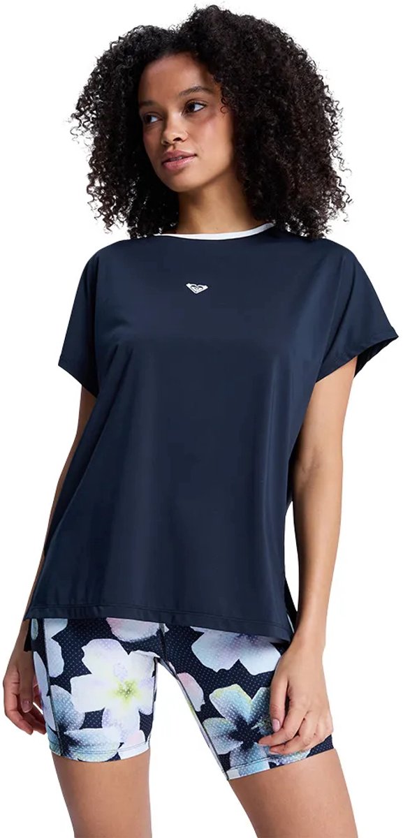 Roxy Move Free 2 Korte Mouw Top XL Vrouw Antraciet