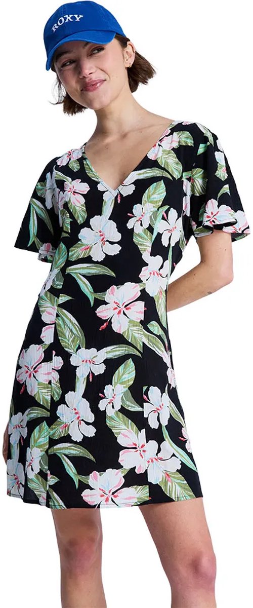 Roxy Fresh Breeze Korte Mouwen Korte Jurk L Vrouw Antraciet