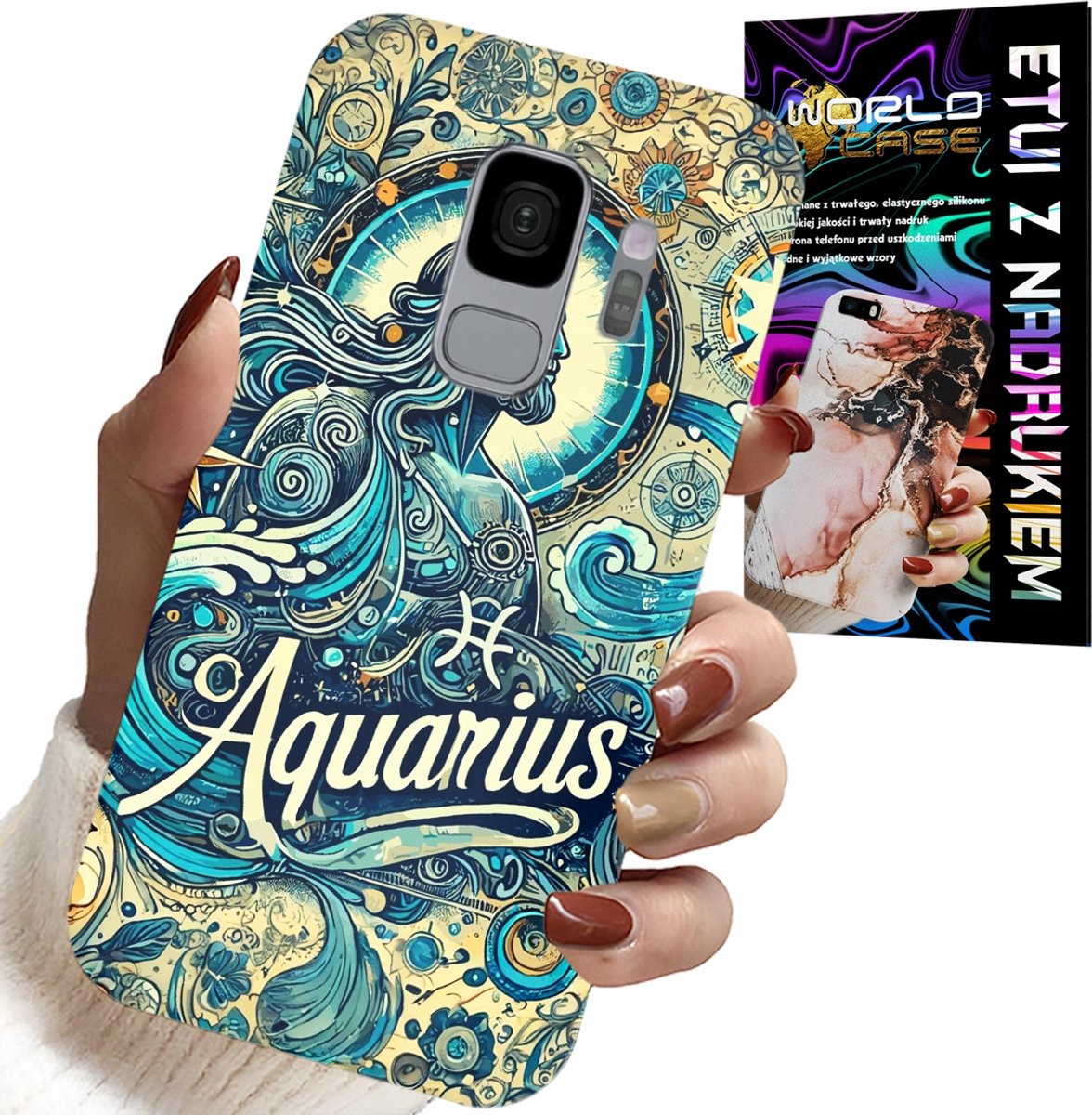 HOESJE VOOR SAMSUNG GALAXY S9 - STERRENBEELD, WATERMAN, ACHTERKANT