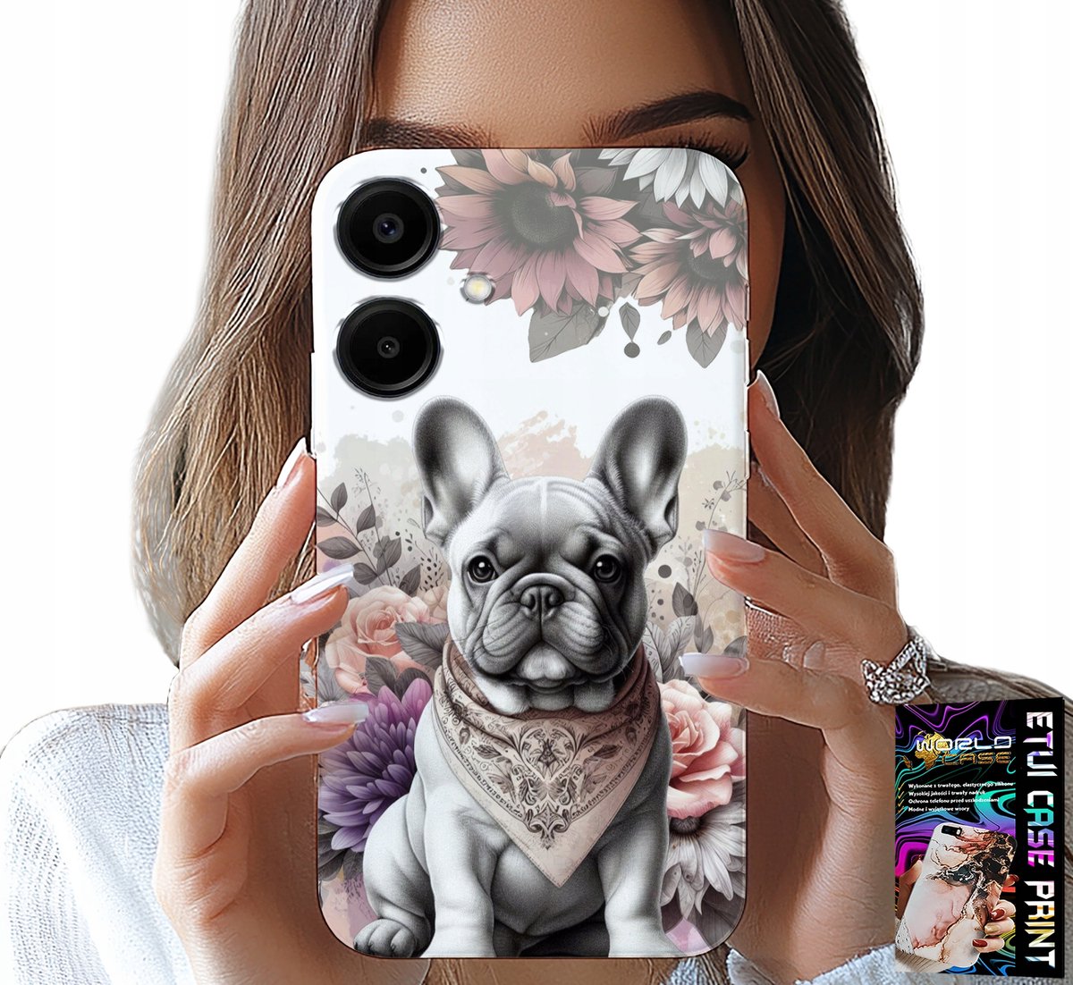 HOESJE VOOR SAMSUNG GALAXY A06 5G - BULLDOG BULLDOGS HONDEN HONDENRASSEN ACHTERKANT