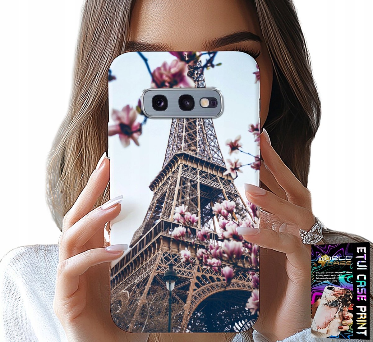 HOESJE VOOR SAMSUNG GALAXY S10E - PARIJS EIFFELTOREN MOOIE PLEKKEN ACHTERKANT