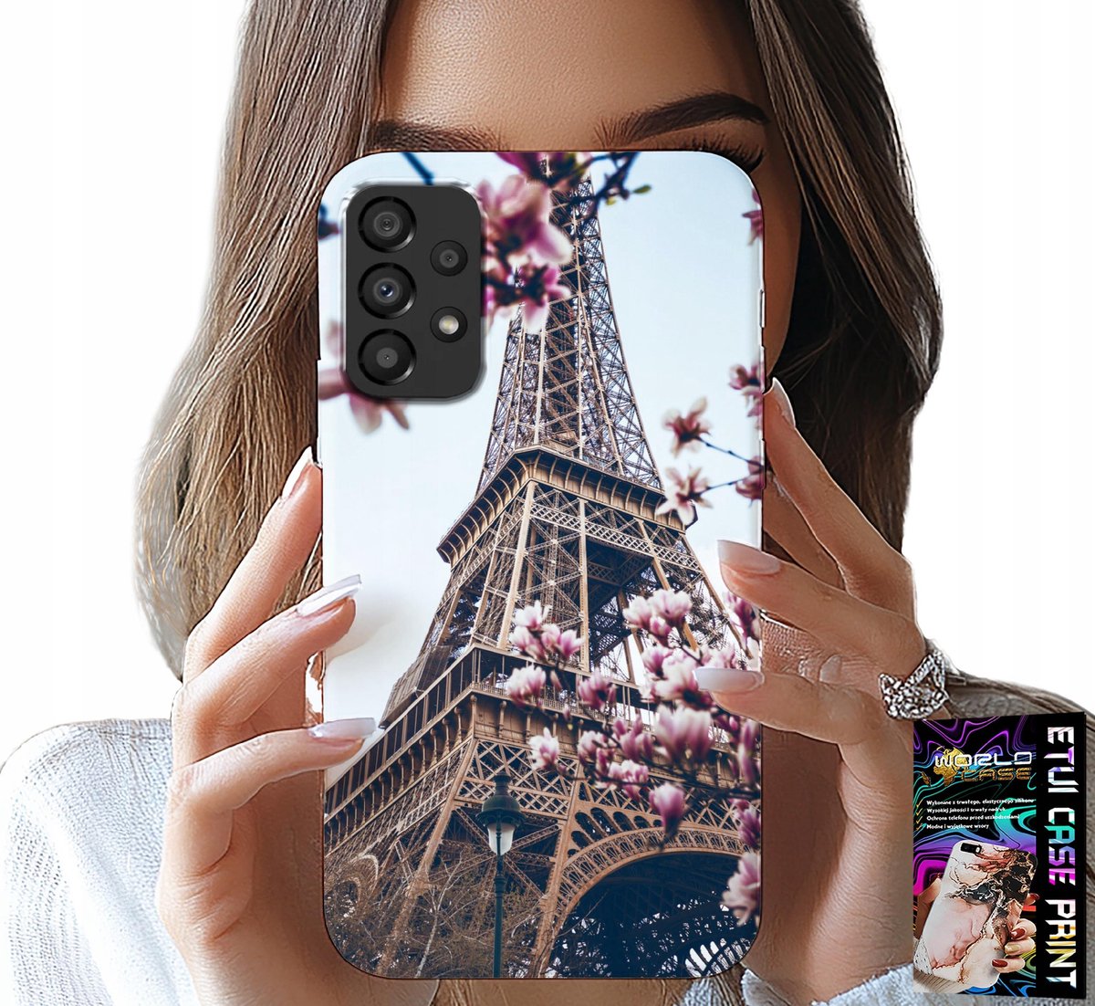 HOESJE VOOR SAMSUNG GALAXY A33 5G - PARIJS EIFFELTOREN MOOIE PLEKKEN ACHTERKANT