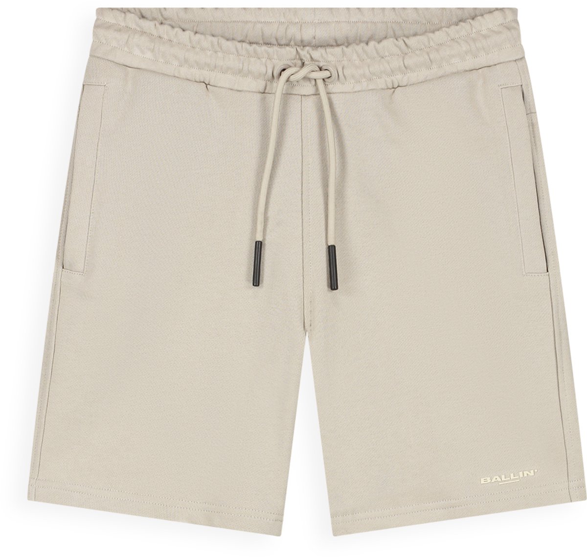 Ballin Amsterdam - Jongens Regular fit Shorts Sweat - Taupe - Maat 10