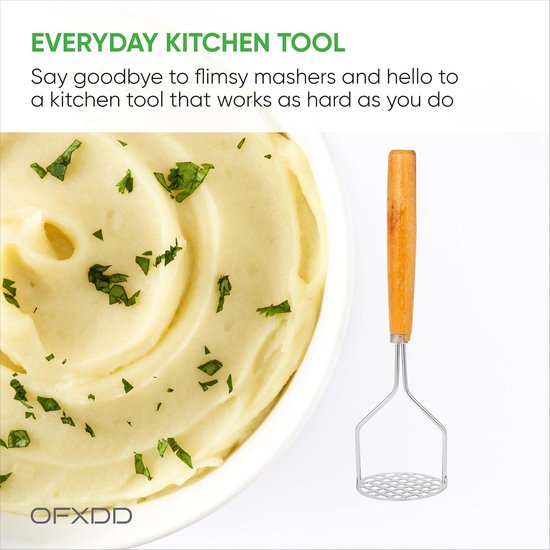 Aardappelstamper Keuken - Groente Smash Tool - Puree Maken - Roestvrij ...