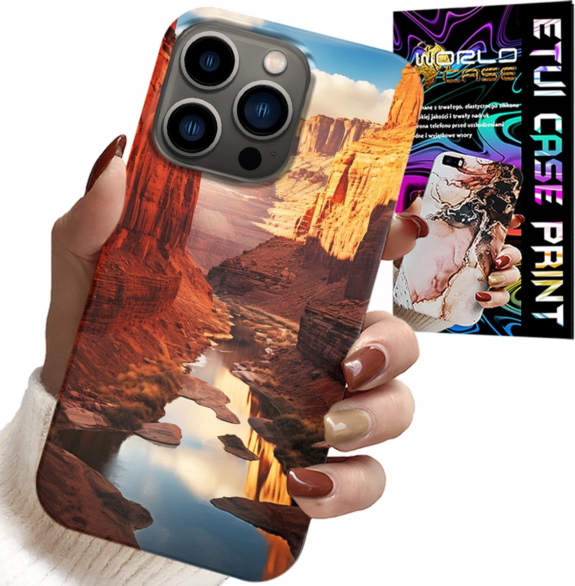 HOESJE VOOR IPHONE 16 PRO MAX - PRACHTIGE PATRONEN VAN DE GRAND CANYON-WOESTIJN