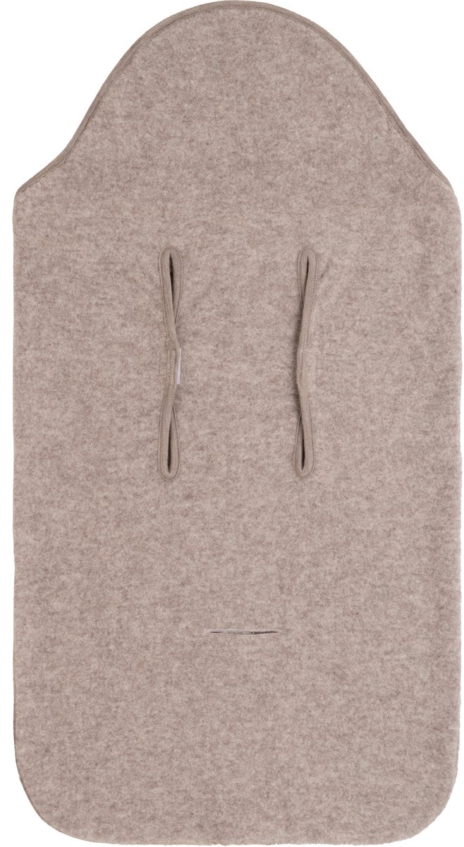 Baby’s Only Merino Brushed Meadow Voetenzak Autostoel 0+ - Gemaakt van 100% Merinowol - geschikt voor 3- en 5-puntsgordel - Te gebruiken tijdens 4 Seizoenen - Sand van Baby's Only — afbeelding 2