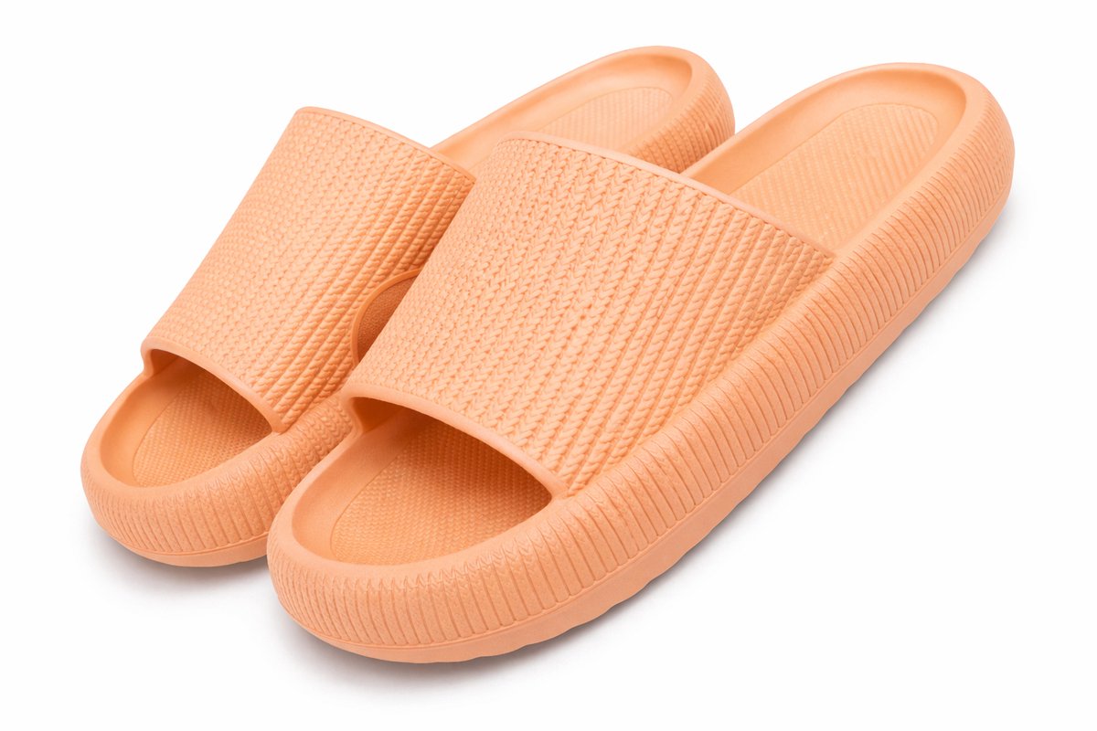 Badslippers Heren & Dames | Comfort Slippers | Anti Slip Slippers | EVA Badslippers | Zwembad Slippers | Strand Slippers | Lichtgewicht Slippers | Ergonomisch Voetbed | Waterbestendige Slippers | Douche Slippers | Perzik | Maat 40