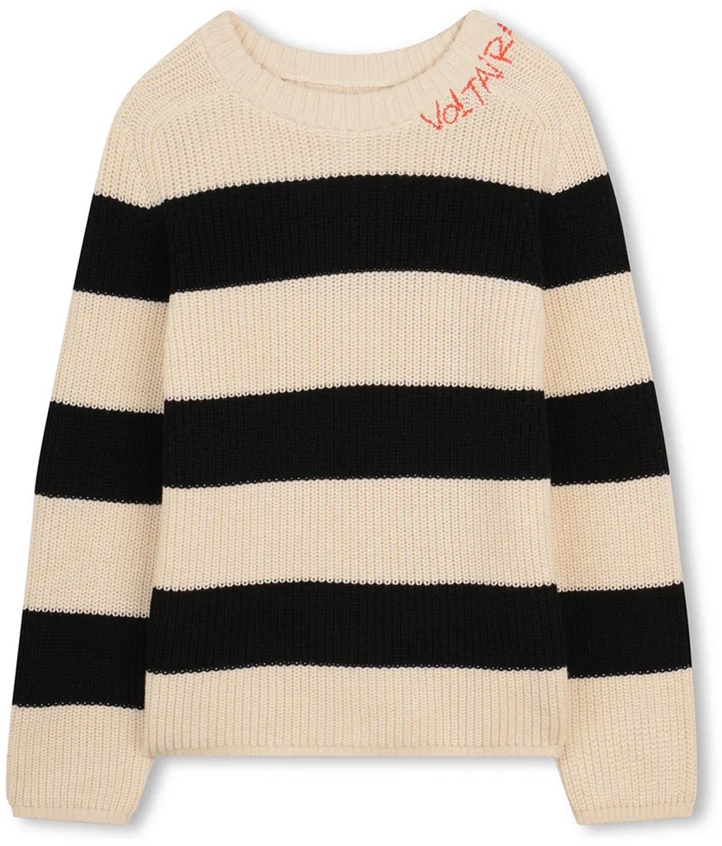 Zadig & Voltaire X60597 Trui Beige 8 Years Jongen