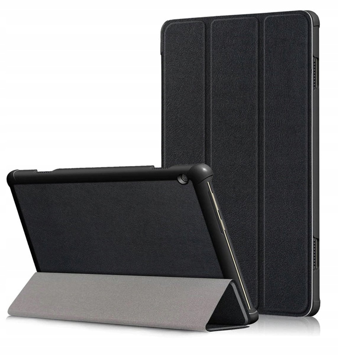 EtuiTab Serie - Beschermhoes voor Lenovo Tab M10 - Zwart - Magnetische Sluiting - Functie Stand
