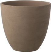 J-Line bloempot Rond - keramiek - taupe - large