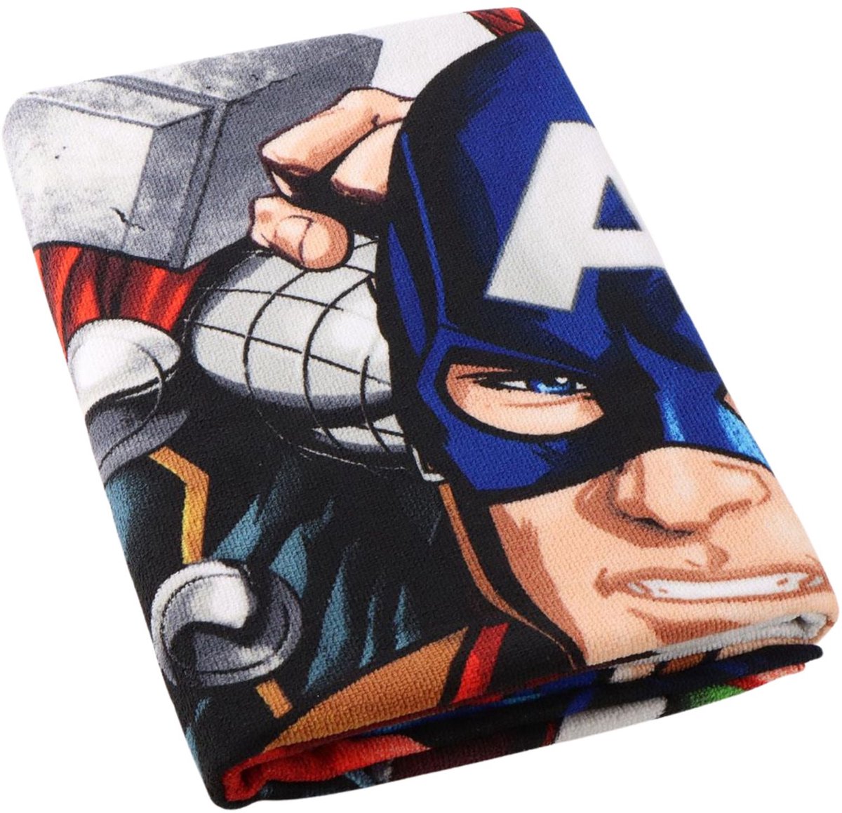 Marvel Avengers Strandlaken – 70x140 cm – Kinder Strandlaken – Hulk Iron Man Captain America