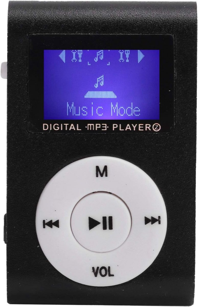 Draagbare Mini MP3 Speler met Clip en Geheugenkaartslot voor Sport