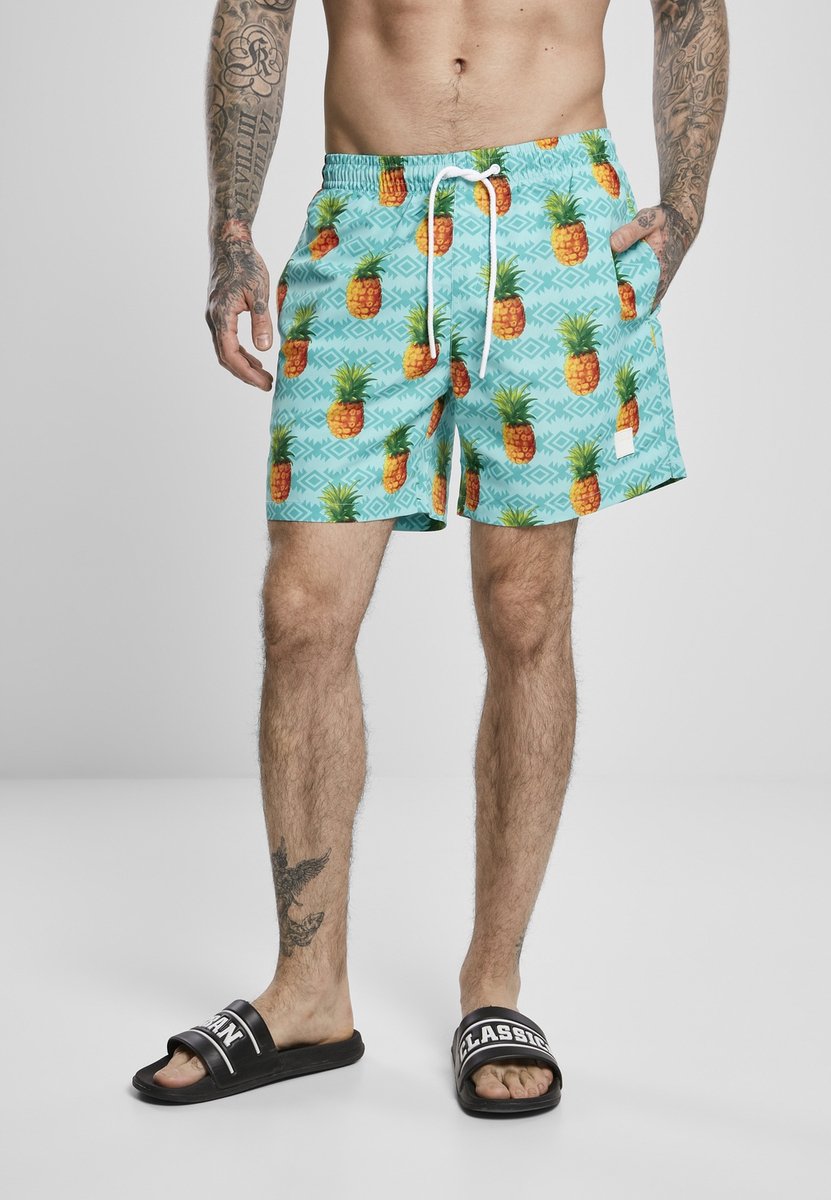 Urban Classics Pattern Pineapple Zwemshorts 6XL Multicolours Multicolor