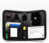 Scheidsrechters Set - Sport Fluit - Wedstrijd Begeleiden - Compleet Inclusief Kaarten - 19 x 26 cm - Zwart