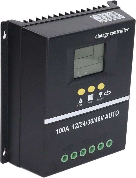 100A MPPT Solar Laadregelaar met Dubbele USB en LCD voor 12V-48V Systemen