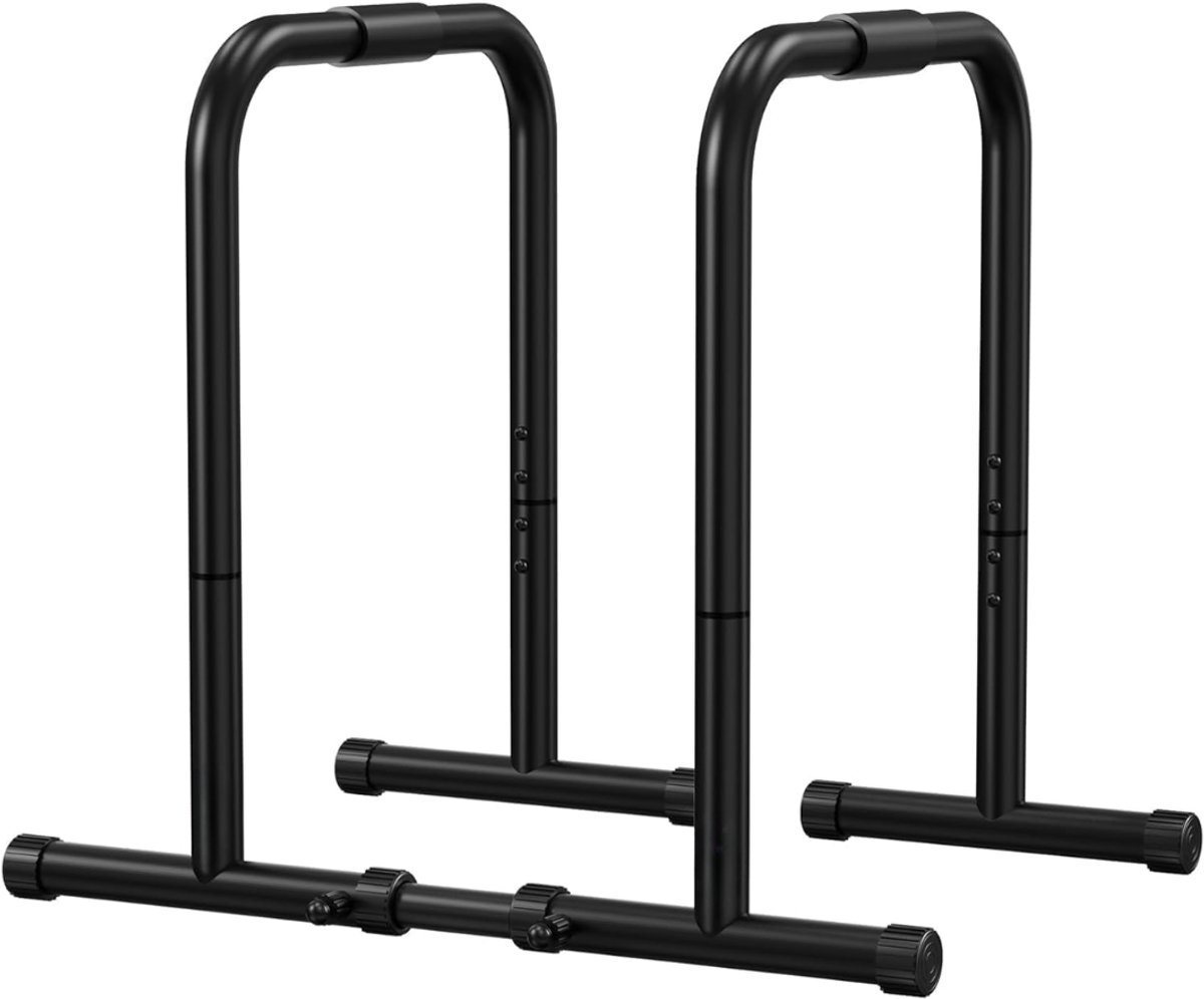DnA® Dip Bars - Dip Station - Dip Bars Hoog - Zwart - 105cm x 63cm x 87cm