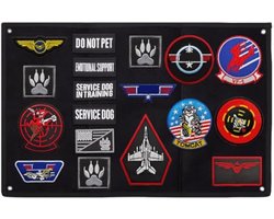 Patch Paneel Houder Zwart 57,5 Cm Opvouwbaar Voor Badges Patches En Display