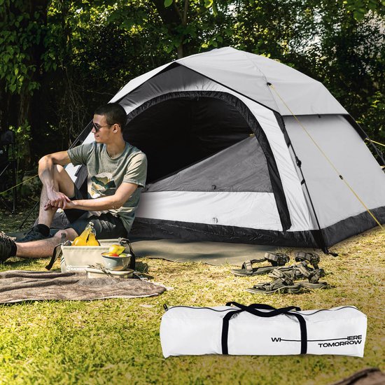 Lumaland Campingtent, lichte pop-up werptent, 2-4 personen, koepeltent, trekking & festival, iglotent, secondentent, waterdicht, 210 x 190 x 110 cm, ook ideaal als strand, wind- en zonwering van LUMA — afbeelding 4