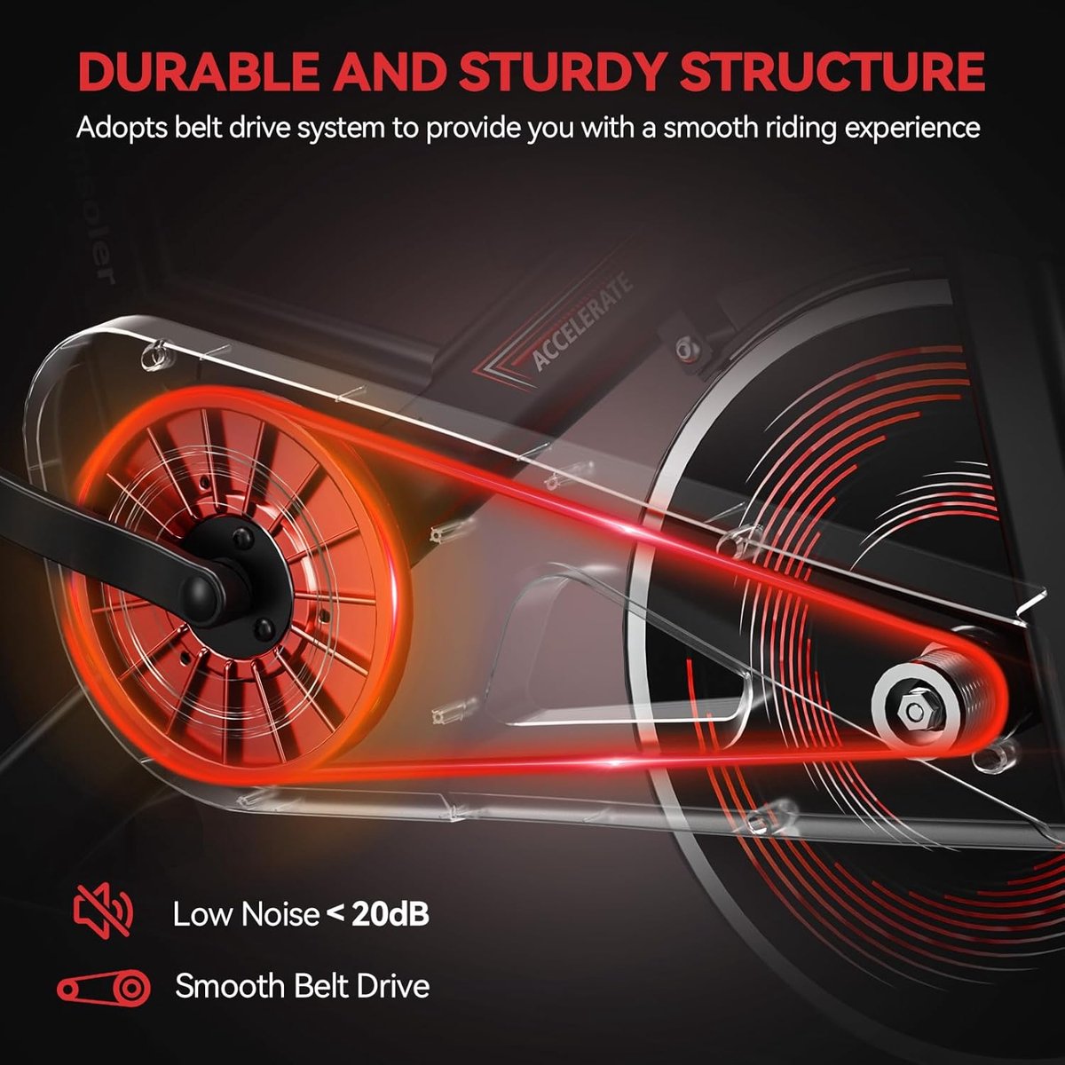 Hometrainer met Stille Fiets en Verstelbare Weerstand - afbeelding 2