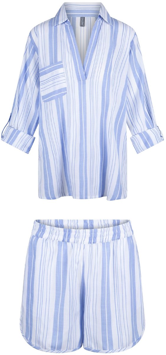 LingaDore Shortama set Blauwe Streep