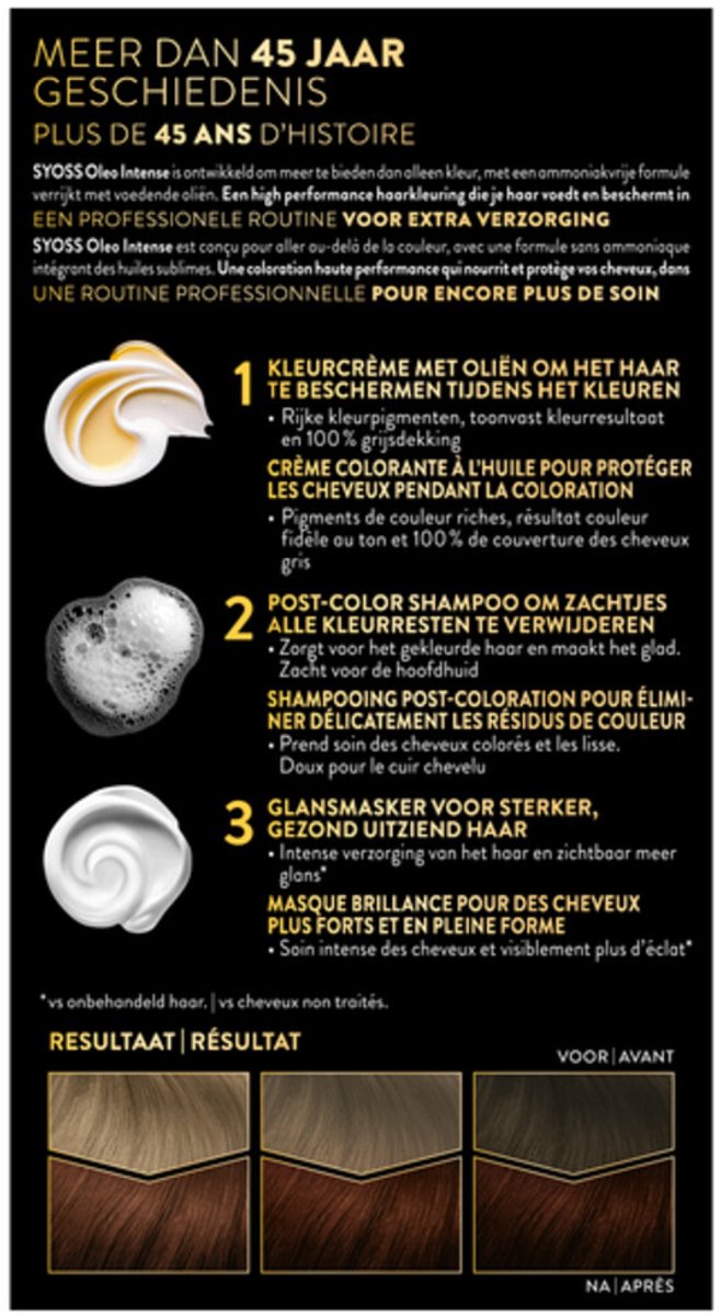 SYOSS Color Oleo Intense 4-18 Mokkabruin Haarverf - 1 stuk