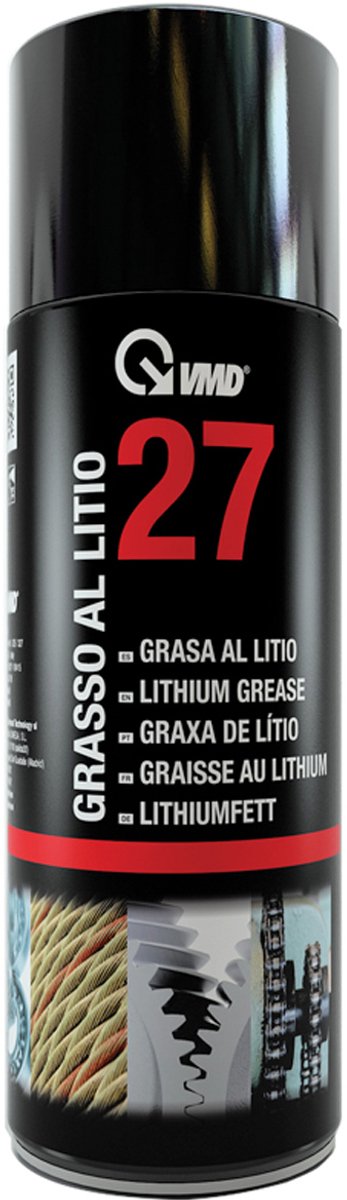 Lithium Smeerspray 400ml - Weer- en Oxidatiebestendige Smering voor Lagers, Kettingen & Tandwielen | Hittebestendig tot 130°C | VMD27 [17227]