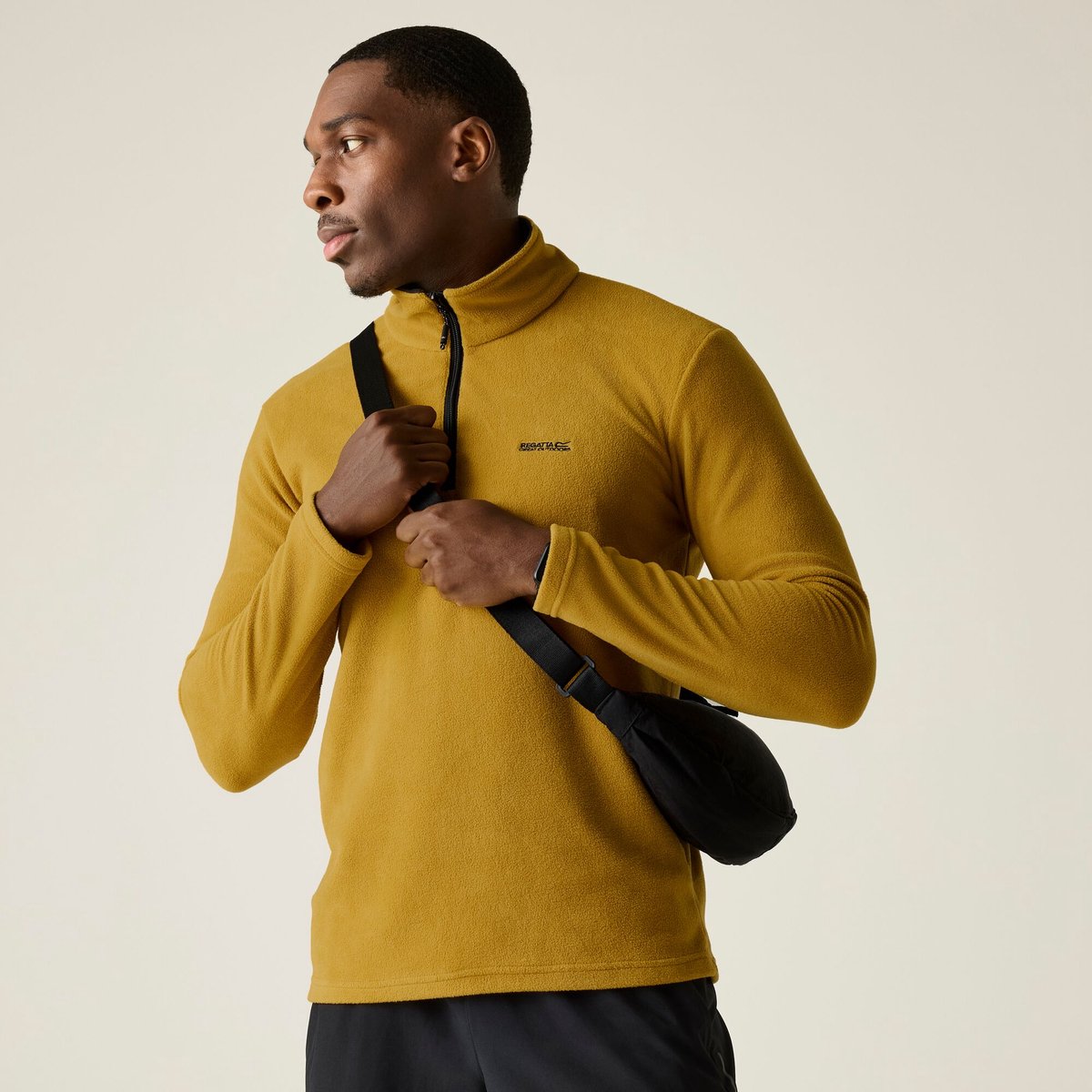 Thompson lichtgewicht fleece met halve ritssluiting voor heren Bruin