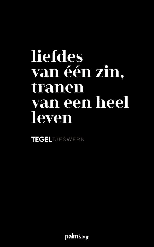 Liefdes van één zin, tranen van een heel leven - cover