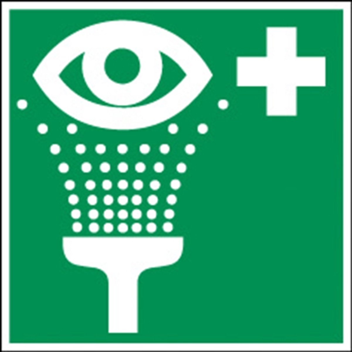 Picto Ogen Spoelen Sticker 100X100 Mm. 800252