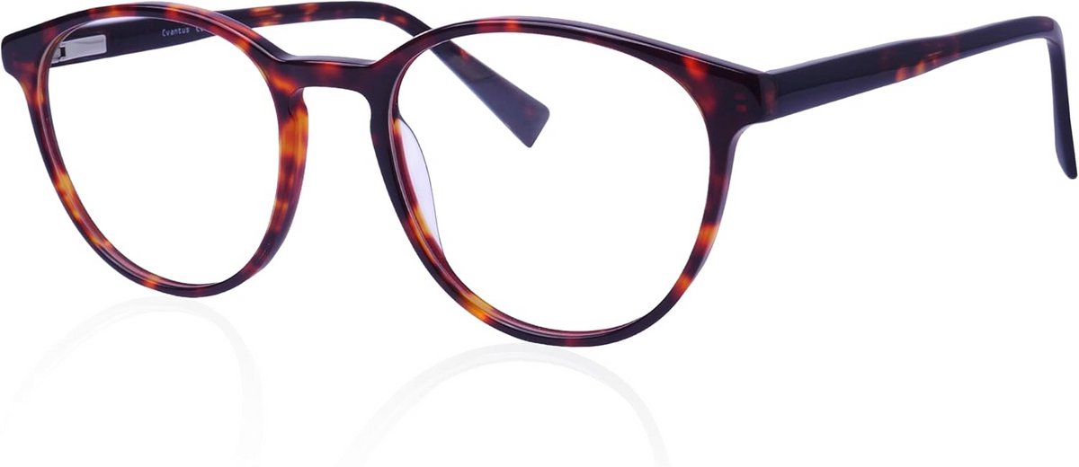 Ronde Computerbril Tortoiseshell voor Dames & Heren met Blauwlichtfilter en UV-bescherming