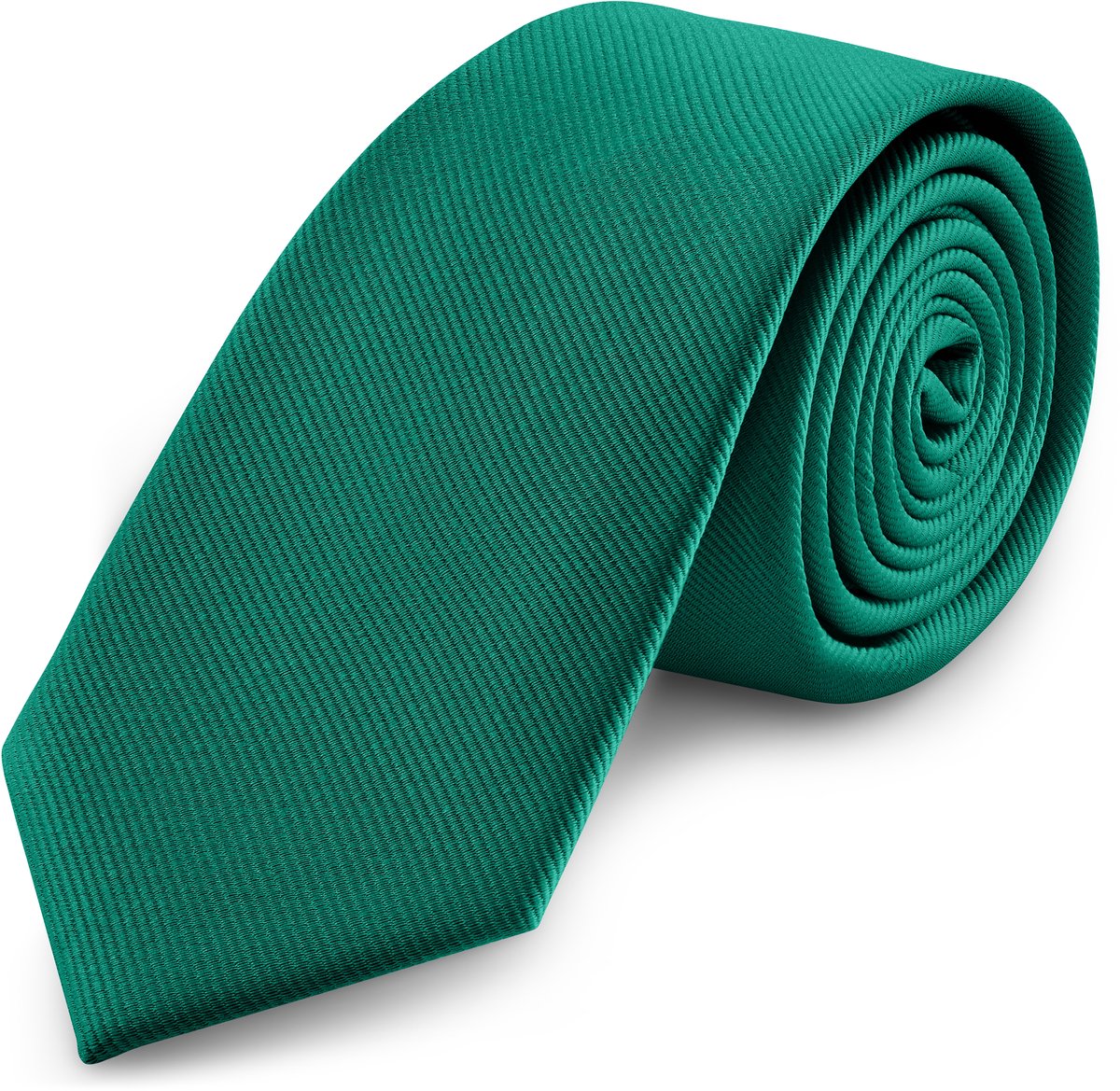 Smaragdgroene Grosgrain Stropdas van 8 cm