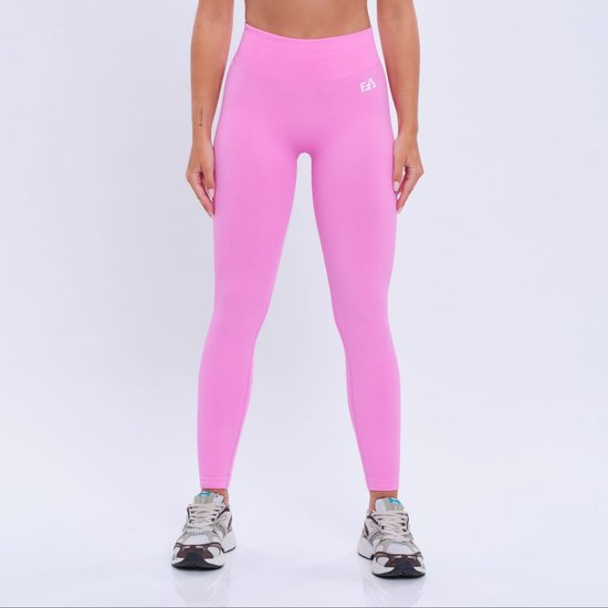 Euphoria Sportlegging Dames - Sportkleding Dames - Sportbroek Dames - Yoga Broek Dames - Roze - Maat M — afbeelding 3