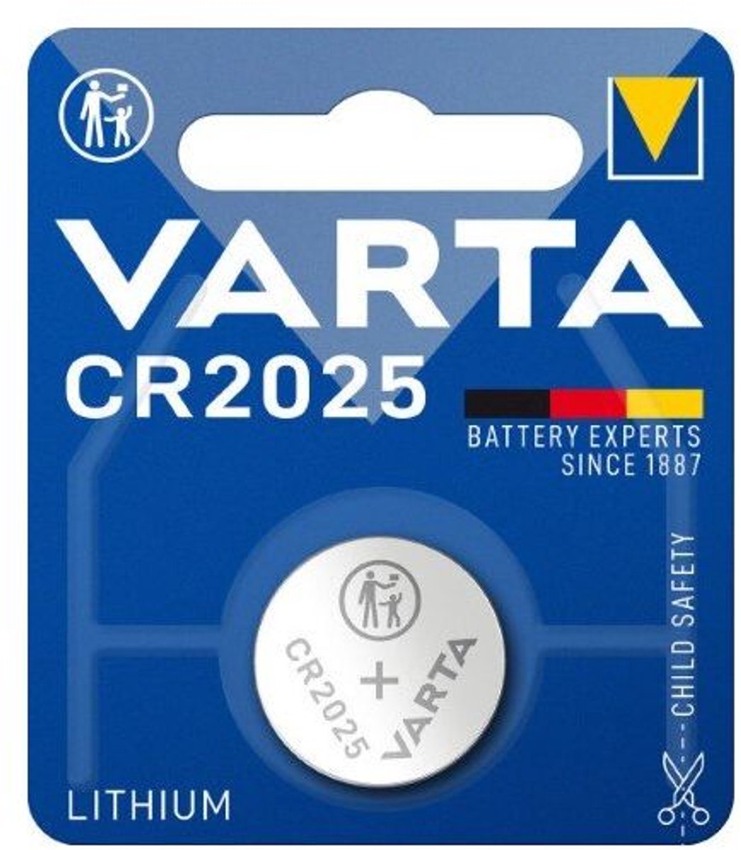 10x Knoopcel batterij - CR2025 - 3V - 170mAh - Lithium batterij - Button cell battery - Kleine elektronica - Jonyx