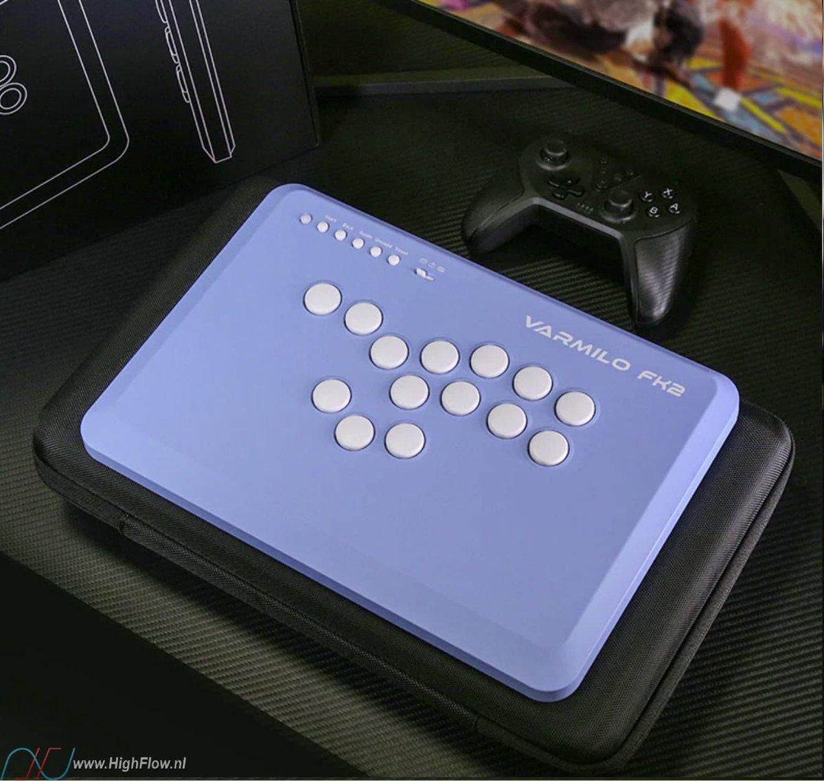 Varmilo FK2 Hitbox / Fighting King 2 Arcade Controller Blue