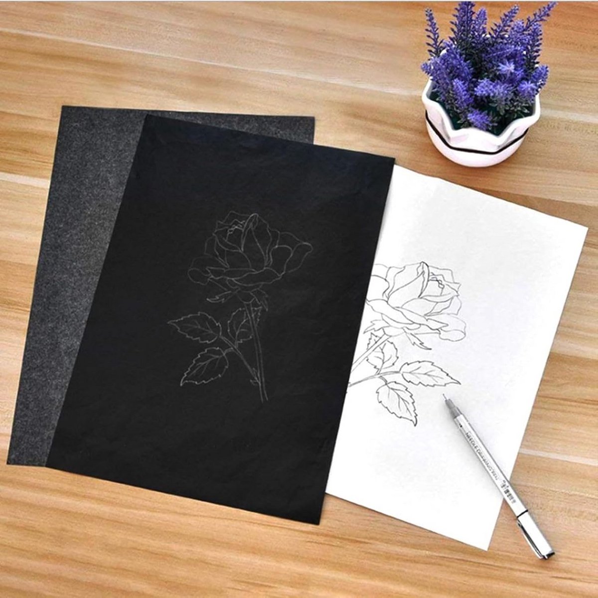 50 Vel A4 Transferpapier en Doorslagpapier voor Grafische Overdracht