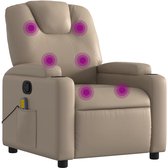 vidaXL - Massagestoel - verstelbaar - kunstleer - cappuccinokleurig