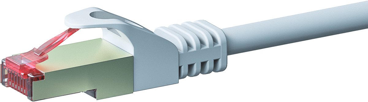 Danicom CAT6 S/FTP (PIMF) patchkabel - 0,50 meter wit - netwerkkabel - internetkabel - UTP kabel - RJ45 - 1000 mbit/s