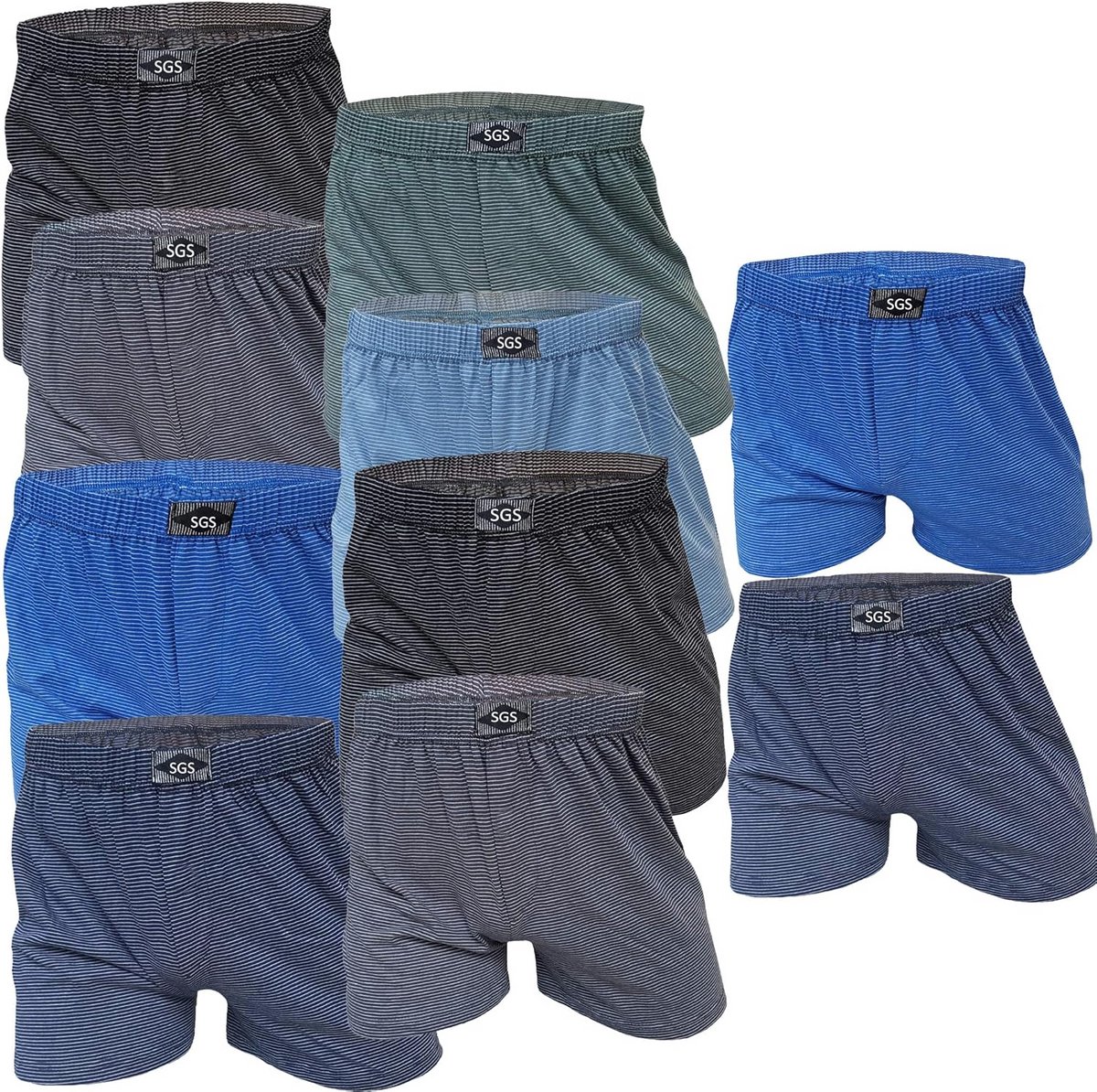 Heren Boxershorts Katoen Losse Pasvorm - Voordeelverpakking 6 of 10 Stuks