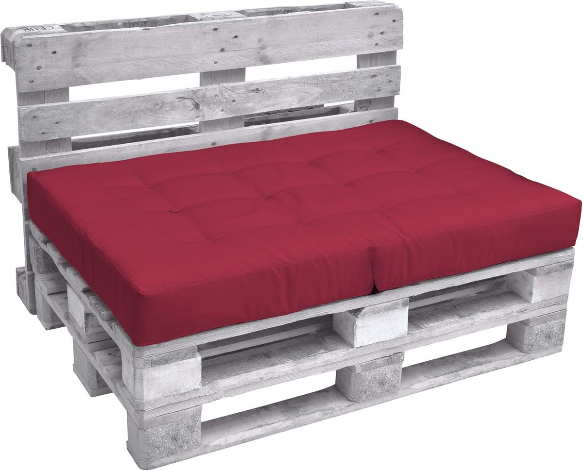 Comfortabel Zitkussen voor Palletbank Buiten en Binnen - 120x80x15 cm