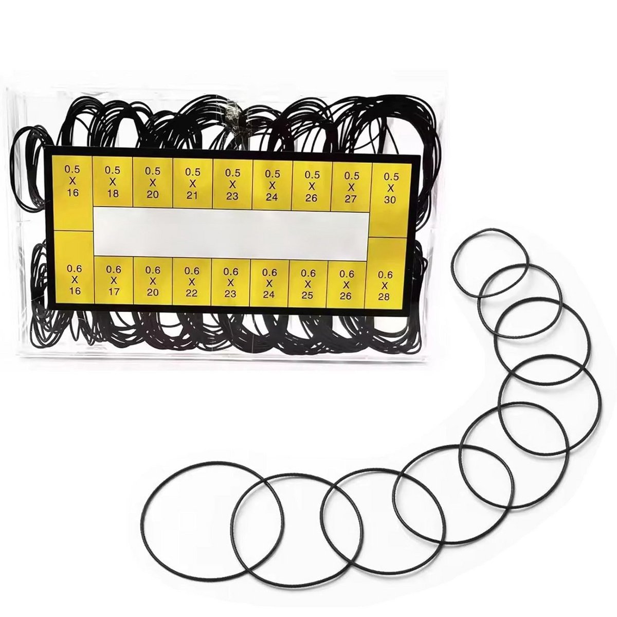 200 Stuks Waterdichte Horlogepakkingen Set - O-Ringen Vervanging voor Horlogereparatie