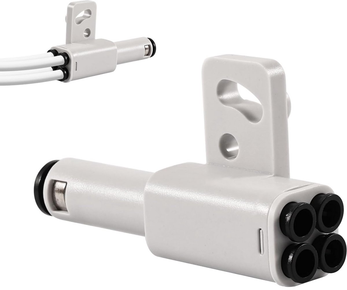 4-in-1 PTFE Adapter voor Meerdere Materialen voor 3D Printer X1/P1 Serie - Multi Filament Ondersteuning