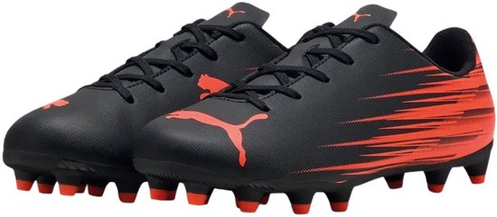 PUMA ATTACANTO II FG/AG Jr Unisex Sportschoenen - PUMA Black-Glowing Red